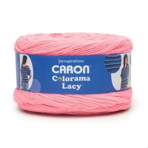 NWT 4 Skeins Caron Colorama Lacy Yarn in Color "Rose"